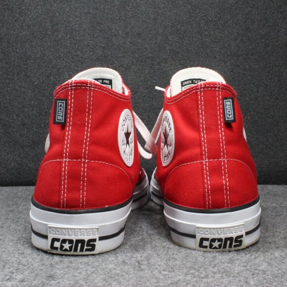 CONVERSE CTAS PRO Skate Mid Top Canvas Memory Foam Red Men's Shoes Size 1 - Picture 4 of 12